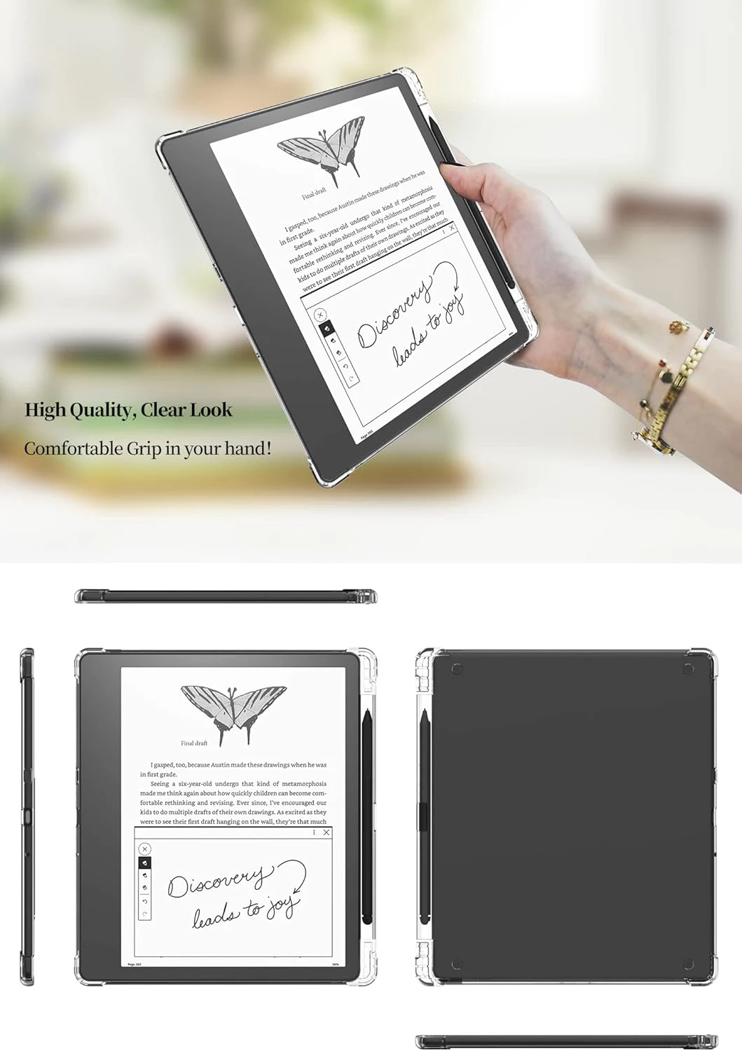 Clear Case for Amazon Kindle Scribe Transparent TPU