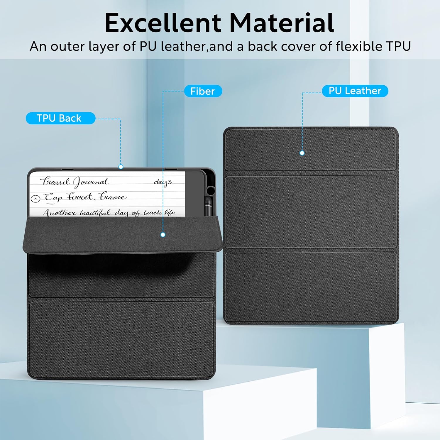 Trifold case for kindle scribe black v2