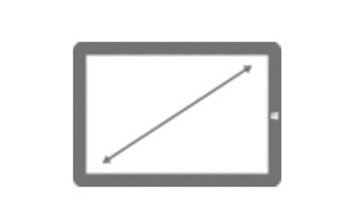 Device diagonal