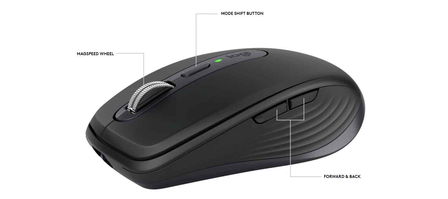 Logitech MX Anywhere 3 buttons