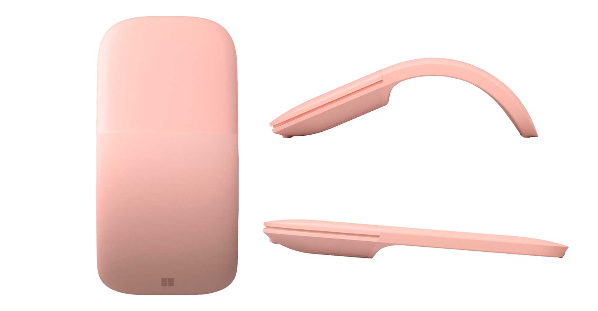 Surface Arc Mouse Soft Pink эргономичная мышь с конструкцией "гибкий хвост"