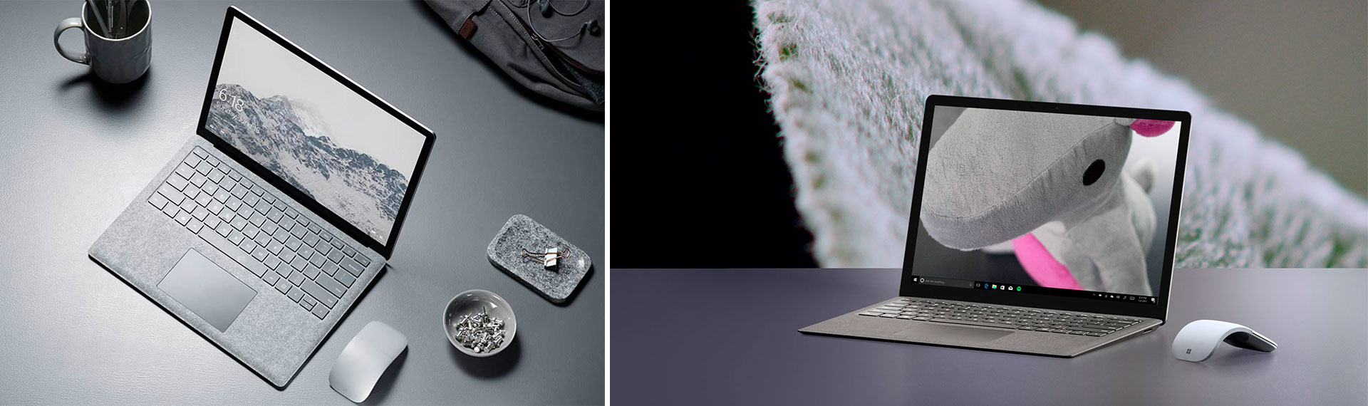 Surface Arc Mouse Light Grey lifestyle