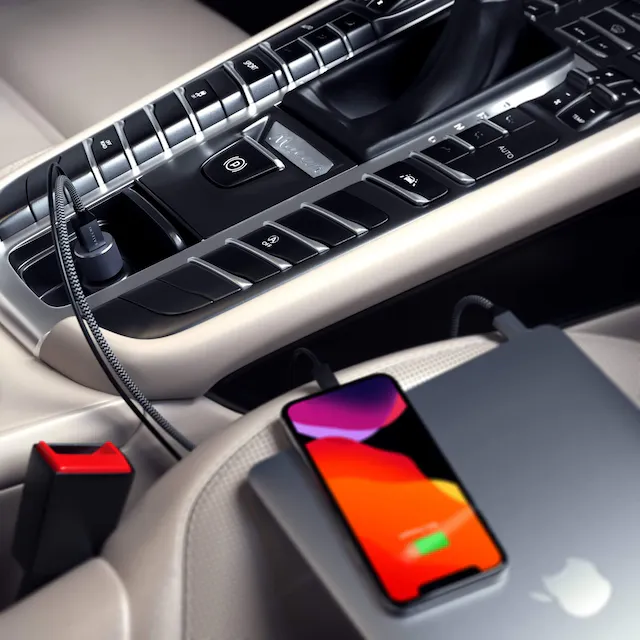 72W Type C pd car charger adapter lifestyle 1