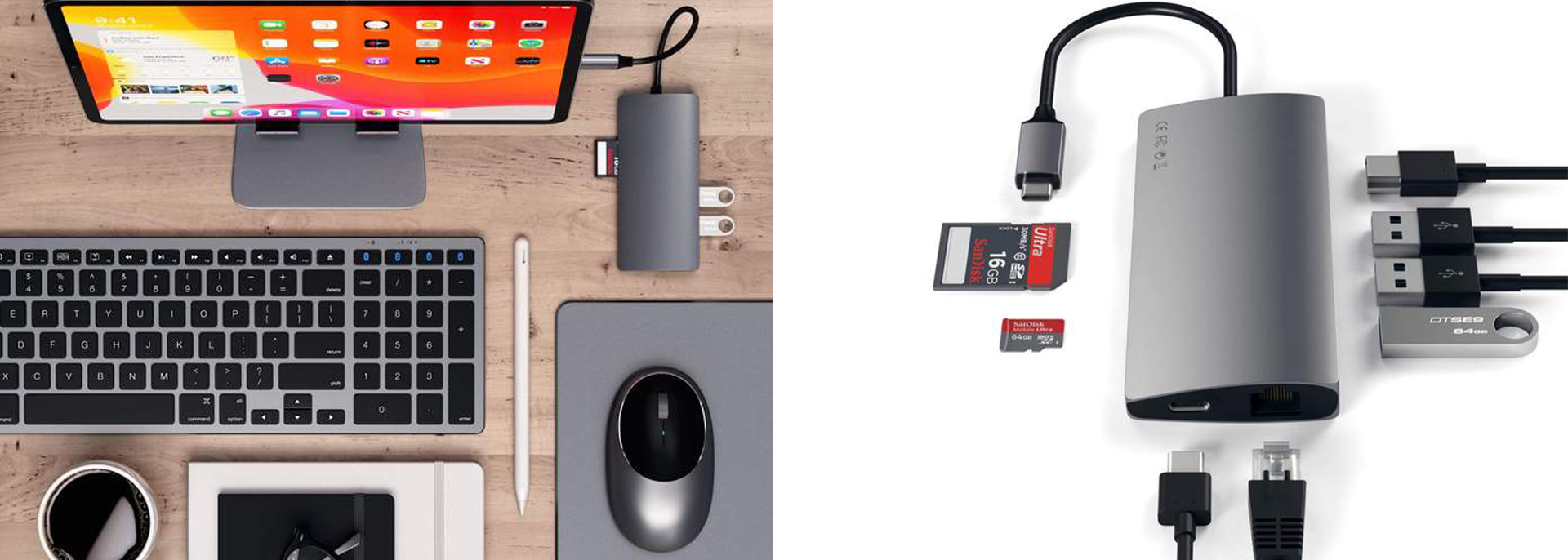 Satechi Type C Adapter 4K with Ethernet V2 sg v3