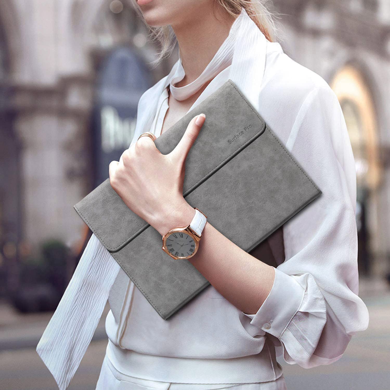 Protecive case Surface Pro 9 xisiciao grey with stand