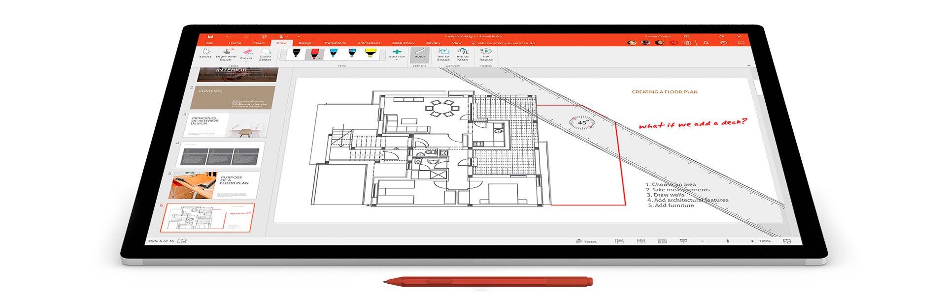 Surface Pen Poppy Red -творчість без обмежень