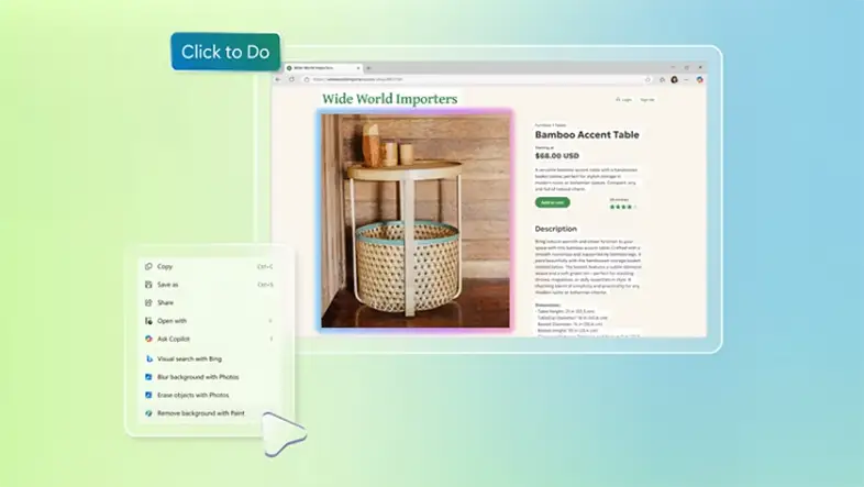 Stay in your flow with Click to Do