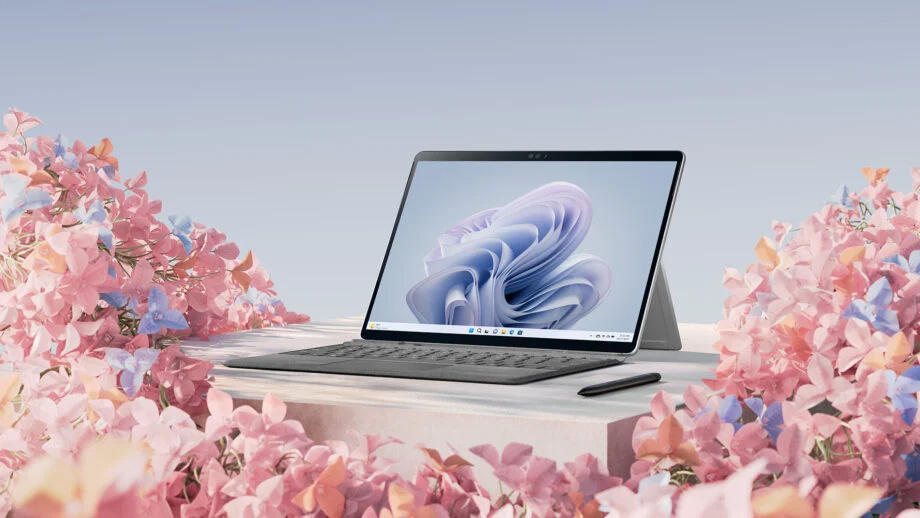 Microsoft Surface Pro 9 with keyboard and stylus