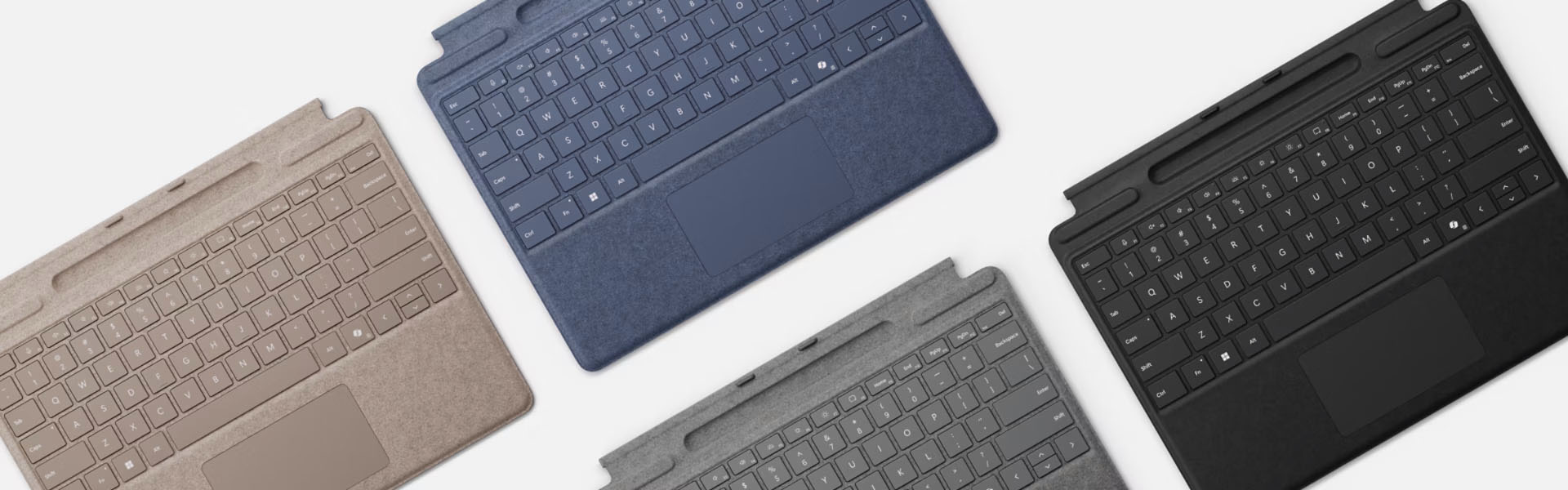 Surface Pro Keyboard With Pen Storage Dune Sapphire Platinum Black