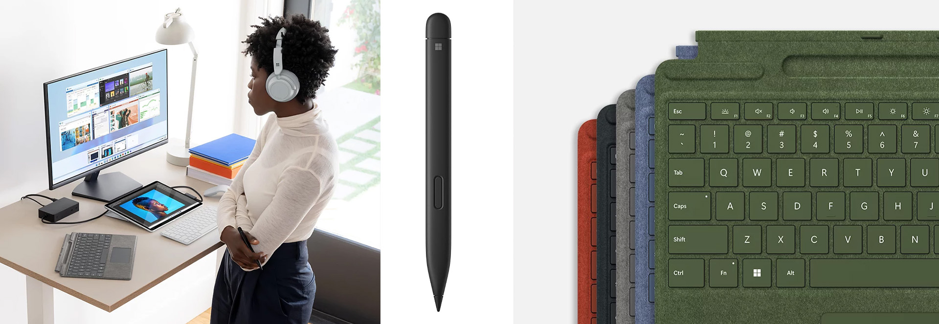 Surface Pro Signature Keyboard Forest with Slim Pen 2